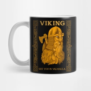 Viking Warrior Valhalla Norse Mythology Nordic Vikings Mug